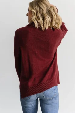 Hot Baltic Born Collins Knit Sweater | Burgundy