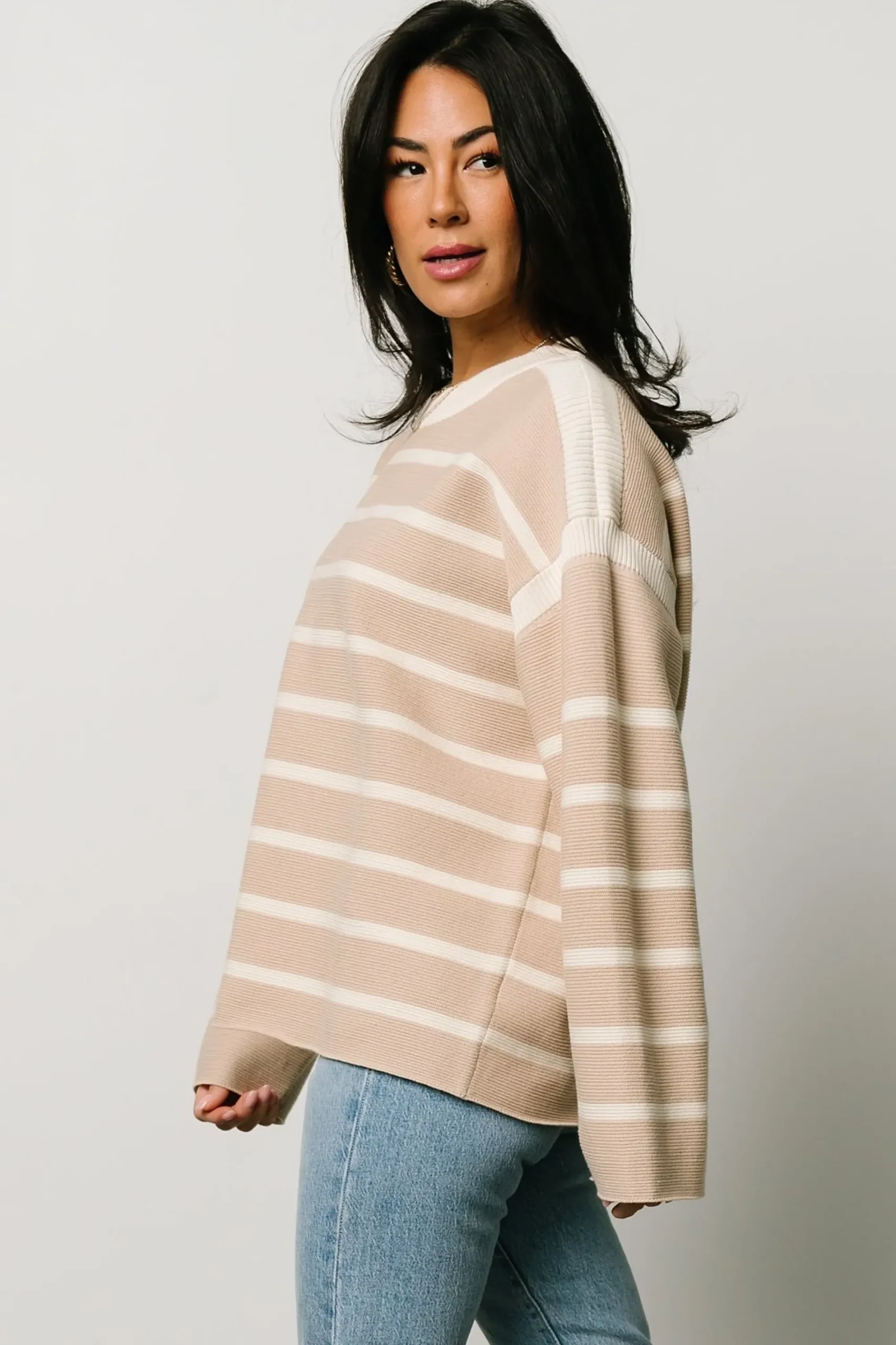 Online Baltic Born Conway Striped Sweater | Natural
