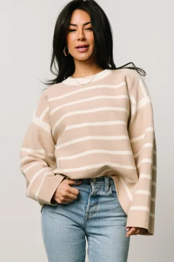 Online Baltic Born Conway Striped Sweater | Natural