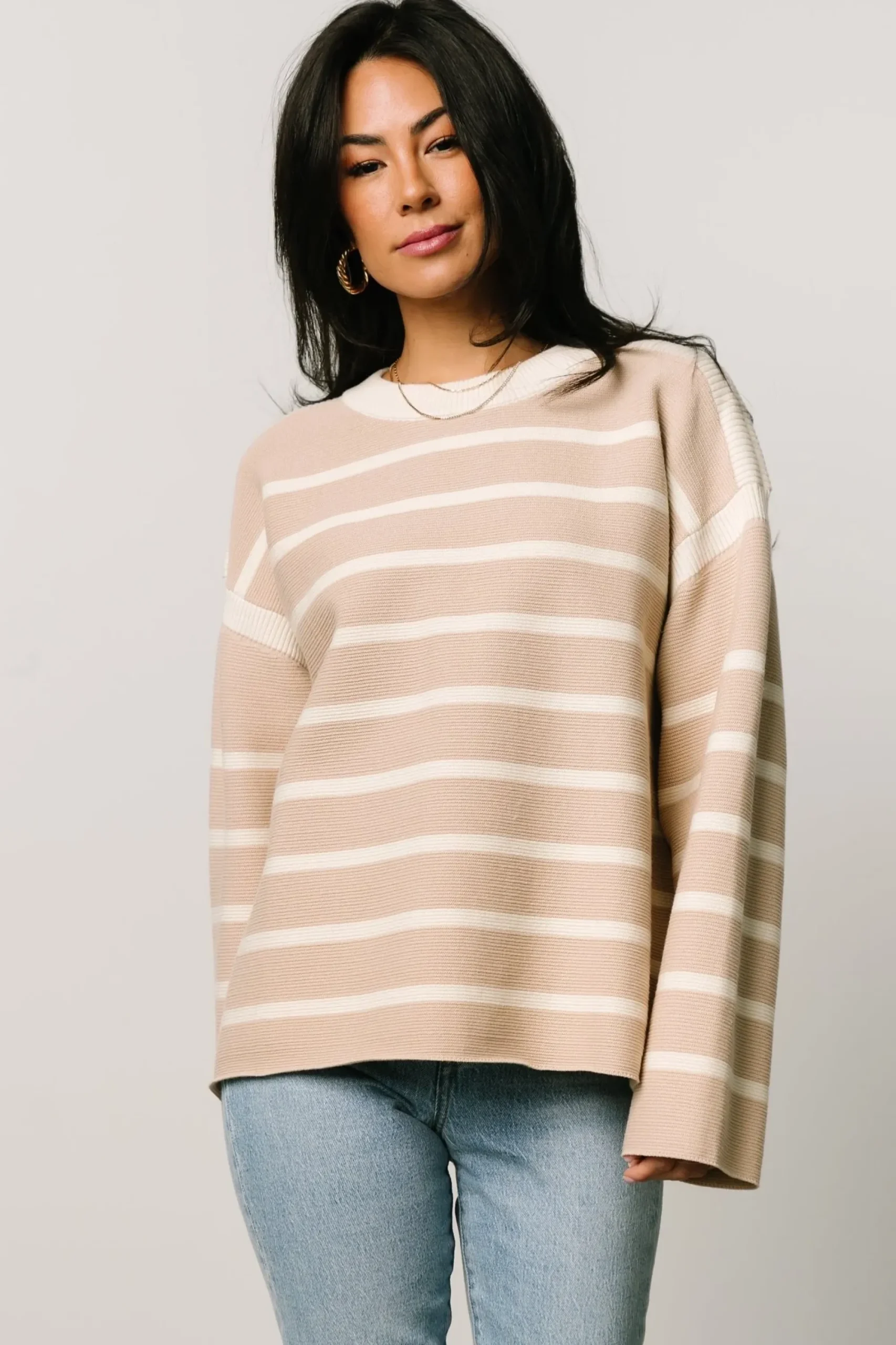 Online Baltic Born Conway Striped Sweater | Natural