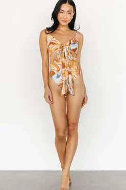 Discount Baltic Born Cyprus One Piece | Orange + Blue Marble