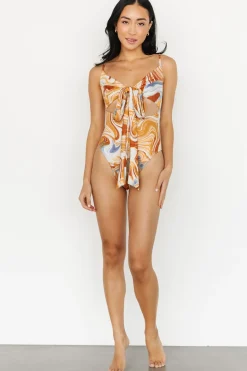 Discount Baltic Born Cyprus One Piece | Orange + Blue Marble