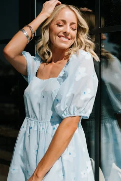 Best Baltic Born Daisy Short Dress | Blue Floral