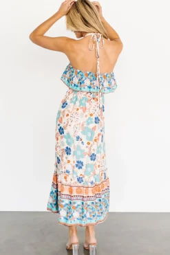Clearance Baltic Born Dali Midi Dress | Natural + Blue Floral