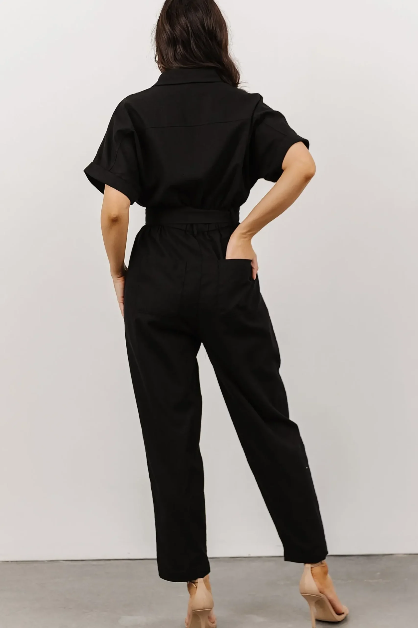 Outlet Baltic Born Dallas Button Up Jumpsuit | Black