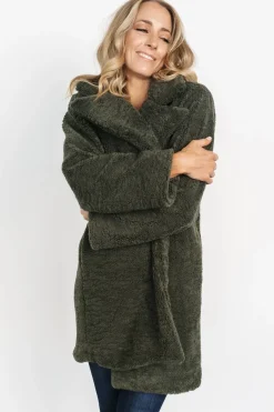 Best Baltic Born Damien Sherpa Coat | Dark Green