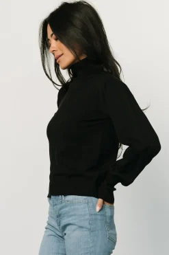 Sale Baltic Born Danica Turtleneck Knit Top | Black
