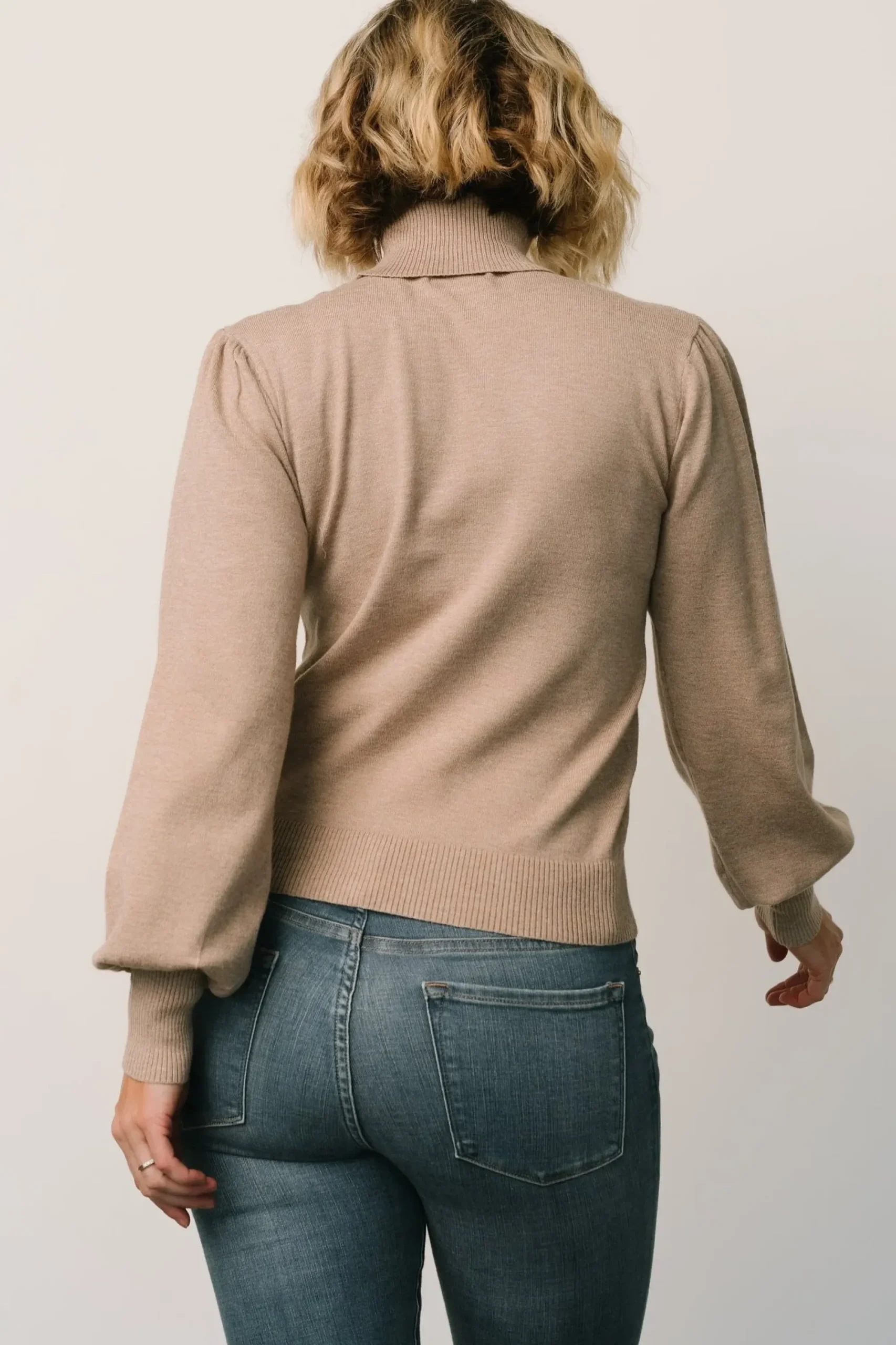 New Baltic Born Danica Turtleneck Knit Top | Taupe