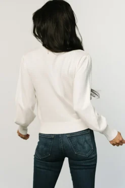 Discount Baltic Born Danica Turtleneck Knit Top | Ivory