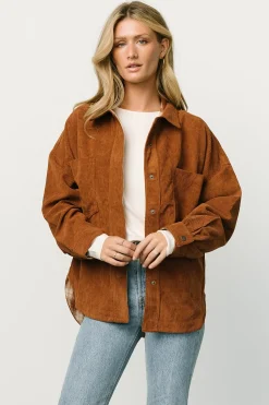 Hot Baltic Born Davis Corduroy Shacket | Spice