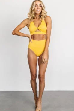 Discount Baltic Born Del Mar Ribbed Bikini Bottom | Yellow