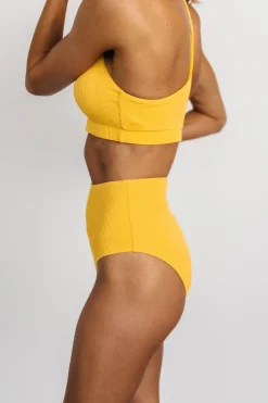 Discount Baltic Born Del Mar Ribbed Bikini Bottom | Yellow