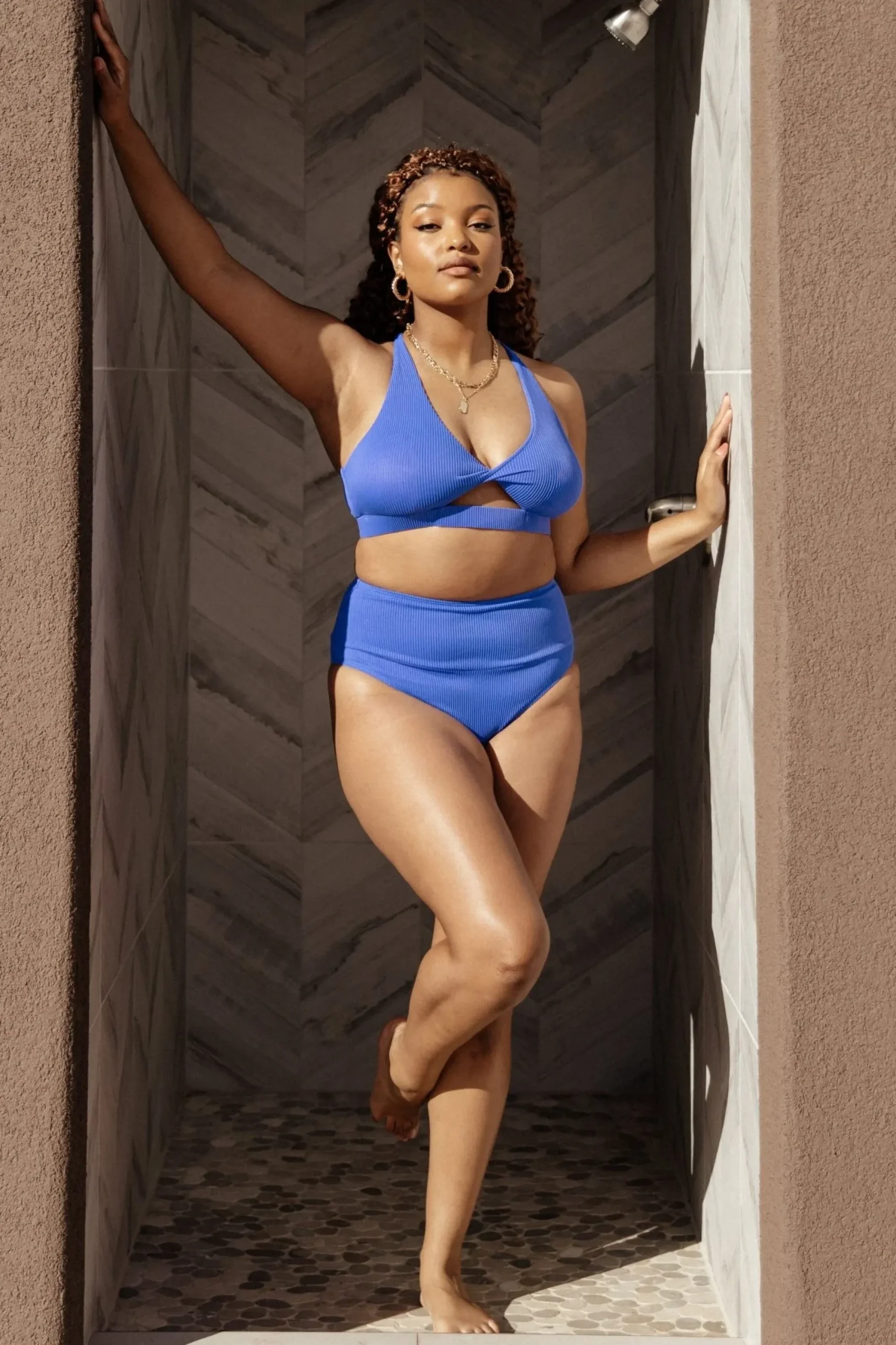 Outlet Baltic Born Del Mar Ribbed Bikini Bottom | Blue