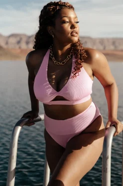 Best Baltic Born Del Mar Ribbed Bikini Bottom | Pink