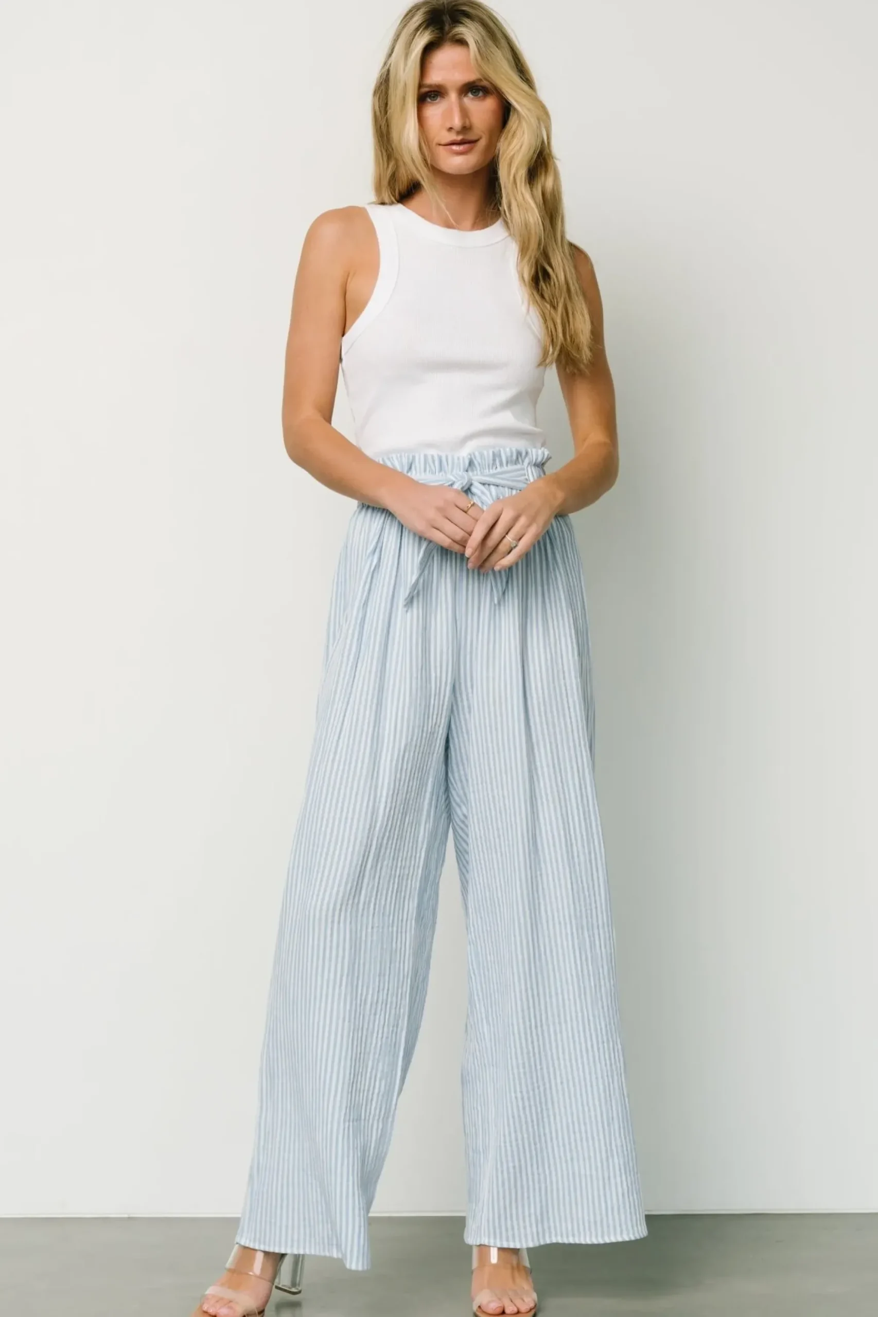 Best Baltic Born Delphi Wide Leg Pants | Blue Stripe