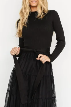 Fashion Baltic Born Demi Sweater Tulle Dress | Black