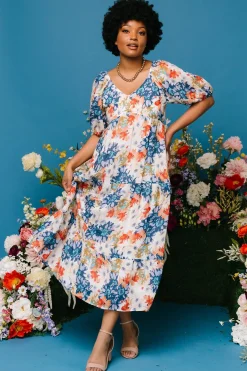 Fashion Baltic Born Denton Midi Dress | Blue Multi