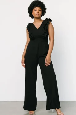 Discount Baltic Born Descanso Ruffle Jumpsuit | Black
