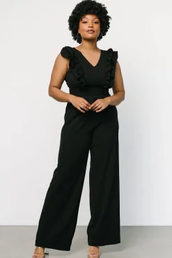 Discount Baltic Born Descanso Ruffle Jumpsuit | Black