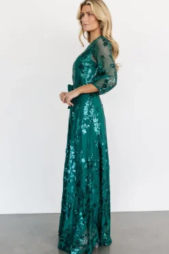 Outlet Baltic Born Destiny Sequin Maxi Dress | Emerald