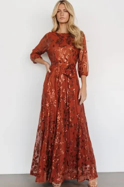 New Baltic Born Destiny Sequin Maxi Dress | Cinnamon