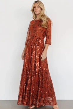 New Baltic Born Destiny Sequin Maxi Dress | Cinnamon