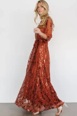 New Baltic Born Destiny Sequin Maxi Dress | Cinnamon