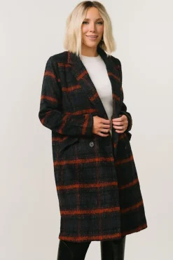 Discount Baltic Born Dickinson Trench Coat | Navy Multi