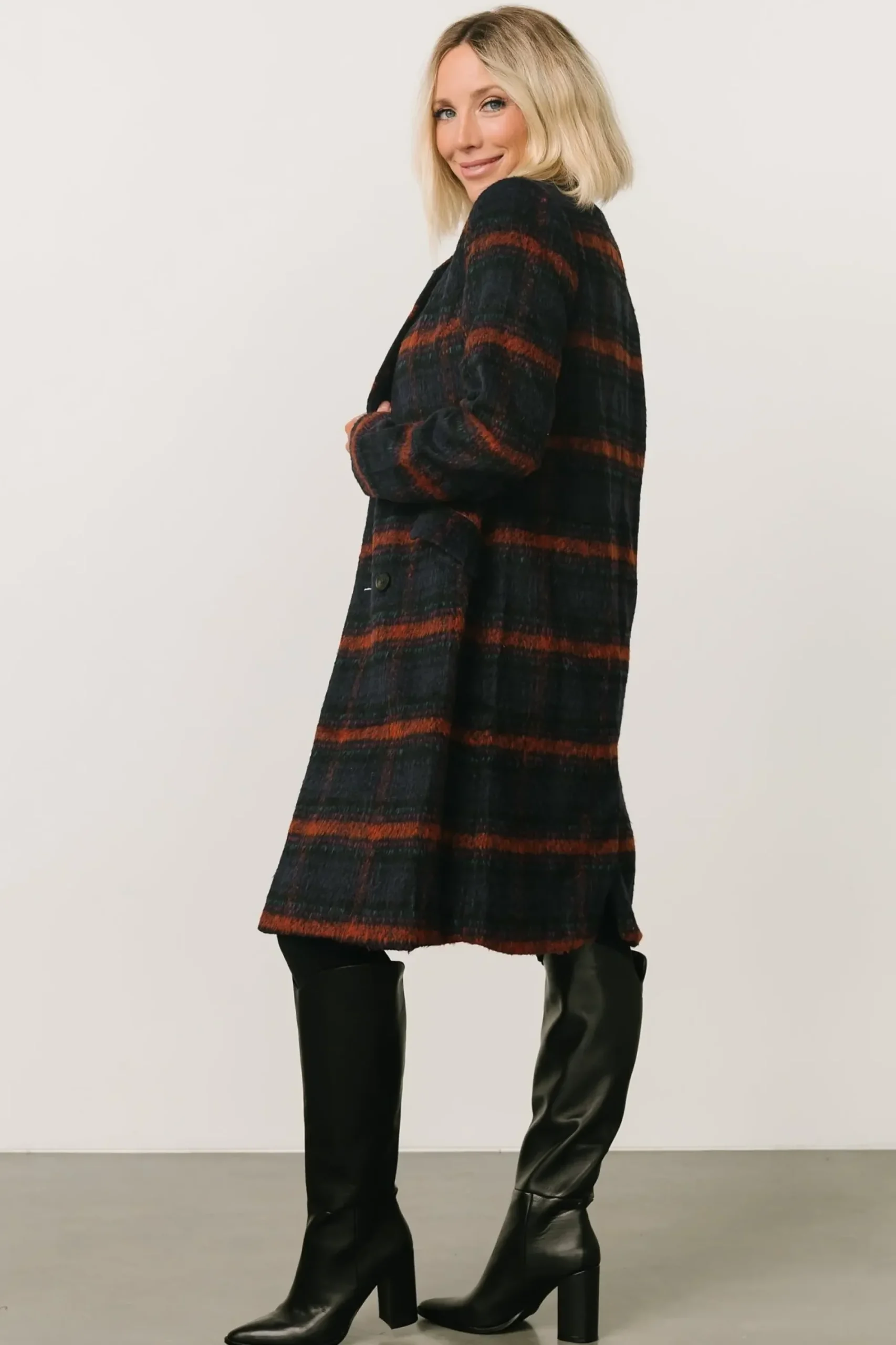 Discount Baltic Born Dickinson Trench Coat | Navy Multi