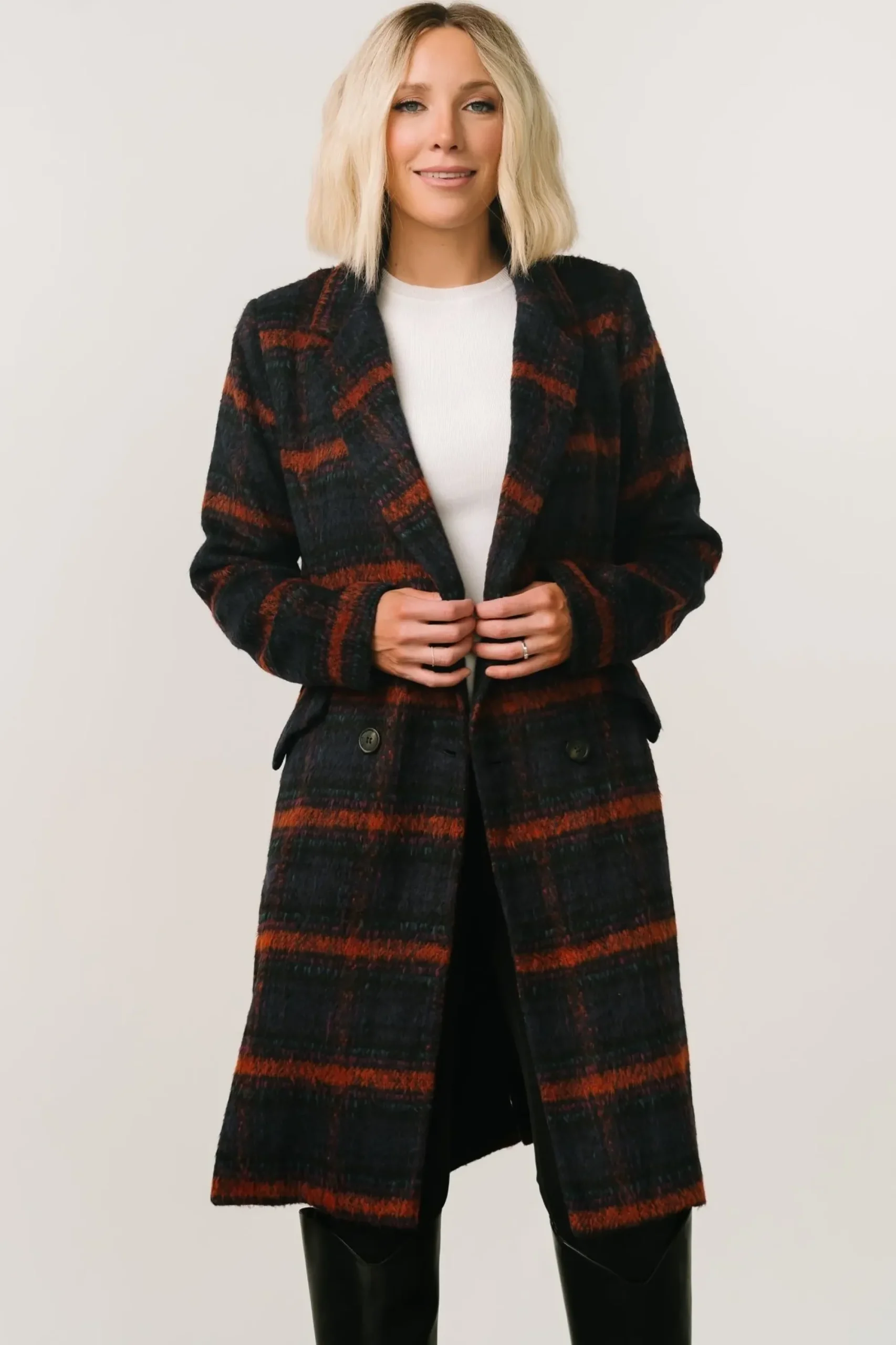 Discount Baltic Born Dickinson Trench Coat | Navy Multi