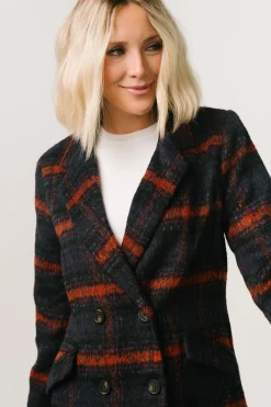 Discount Baltic Born Dickinson Trench Coat | Navy Multi