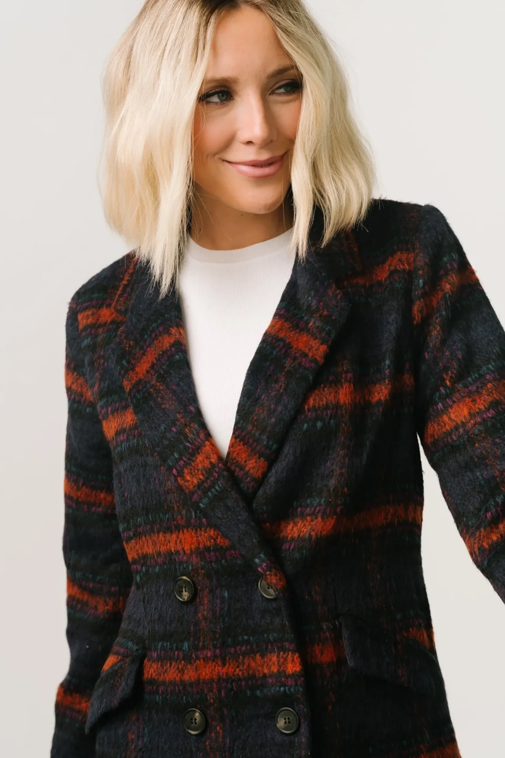 Discount Baltic Born Dickinson Trench Coat | Navy Multi