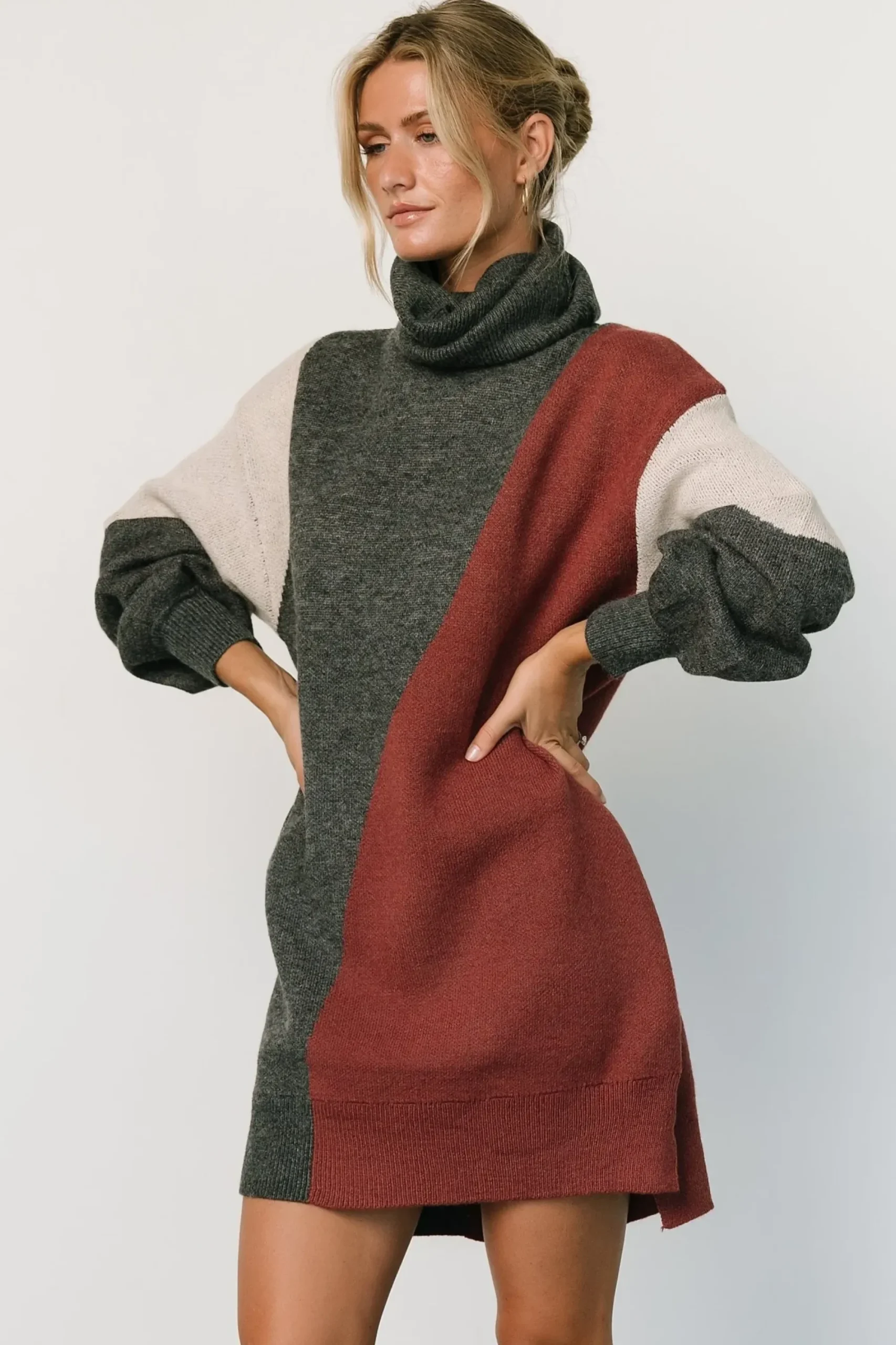 Best Baltic Born Diego Sweater Dress | Charcoal Multi