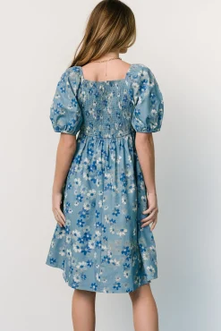 Clearance Baltic Born Dorothea Midi Dress | Denim Floral