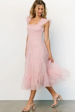 Clearance Baltic Born Emma Smocked Tulle Dress | Mauve