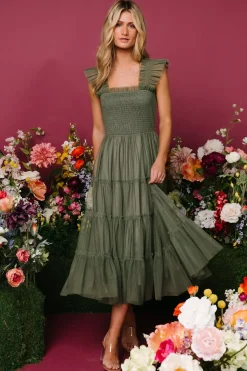 Fashion Baltic Born Emma Smocked Tulle Dress | Sage