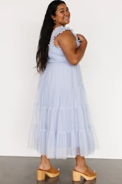 Online Baltic Born Emma Smocked Tulle Dress | Light Blue
