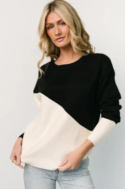 Hot Baltic Born Emmy Sweater | Black + Cream