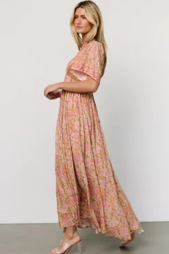 Clearance Baltic Born Evanthia Maxi Dress | Vintage Blush Print