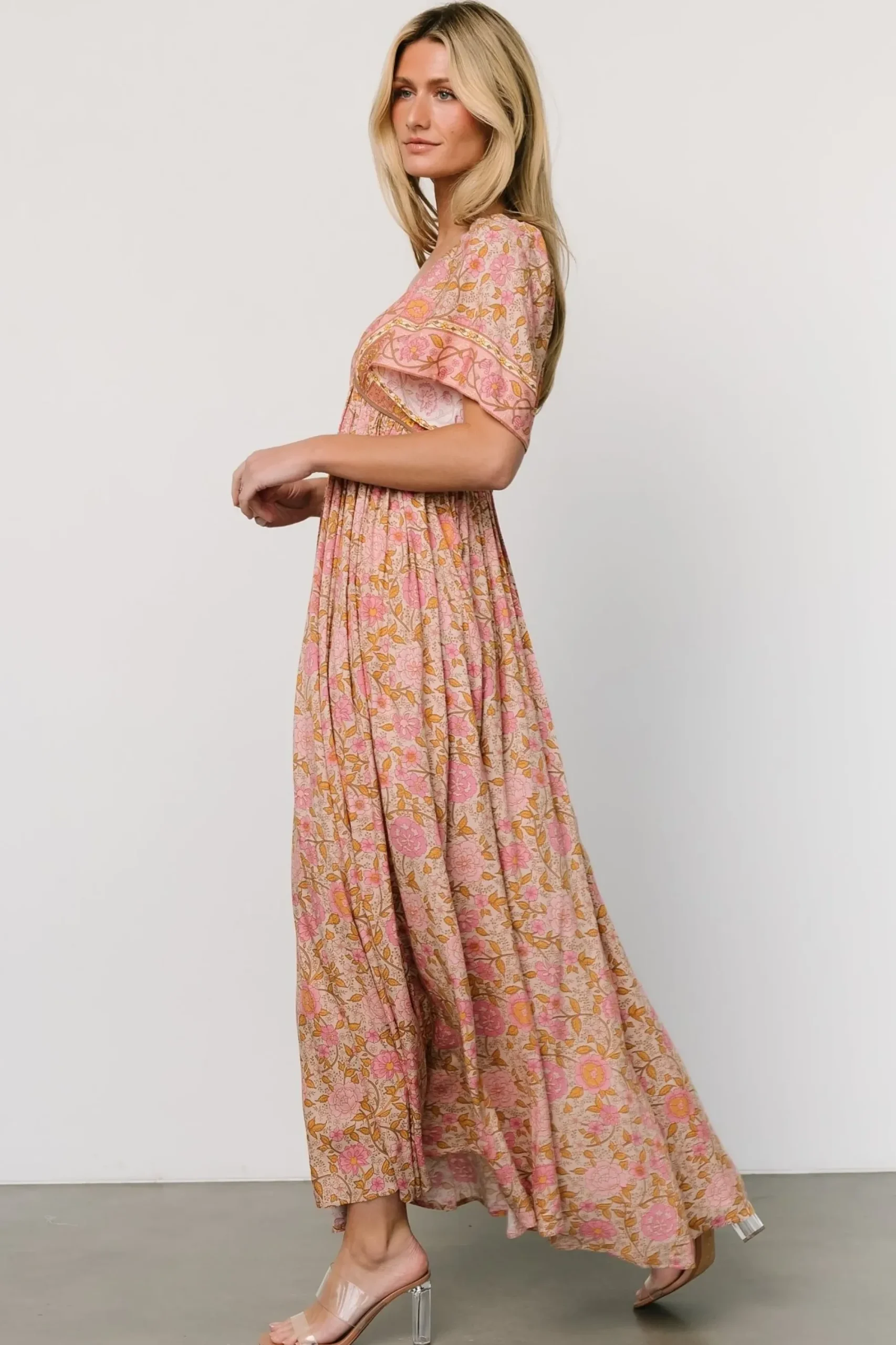 Clearance Baltic Born Evanthia Maxi Dress | Vintage Blush Print