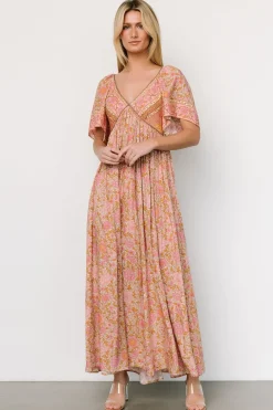 Clearance Baltic Born Evanthia Maxi Dress | Vintage Blush Print