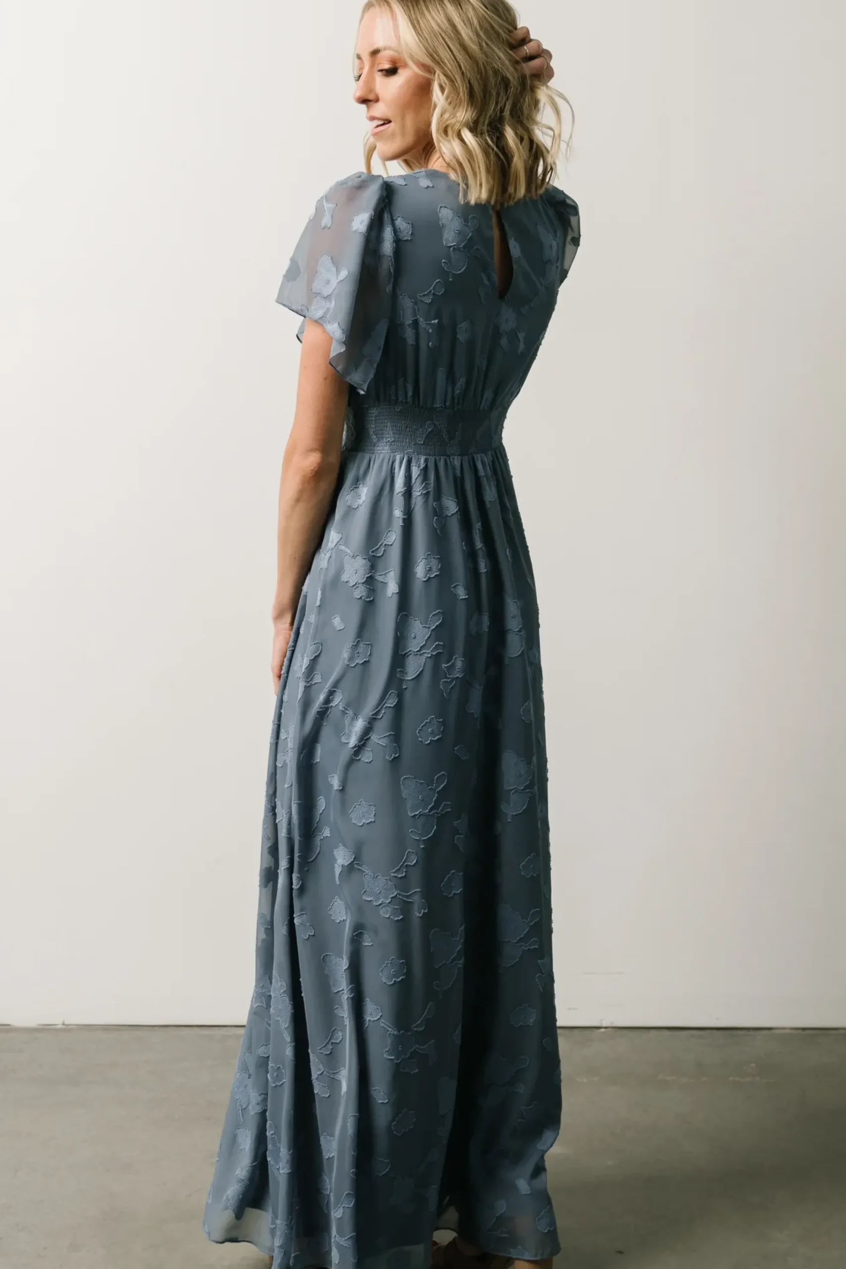 Online Baltic Born Evelyn Smocked Maxi Dress | Blue