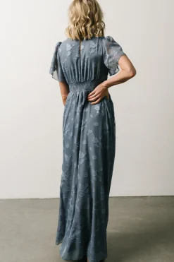 Online Baltic Born Evelyn Smocked Maxi Dress | Blue