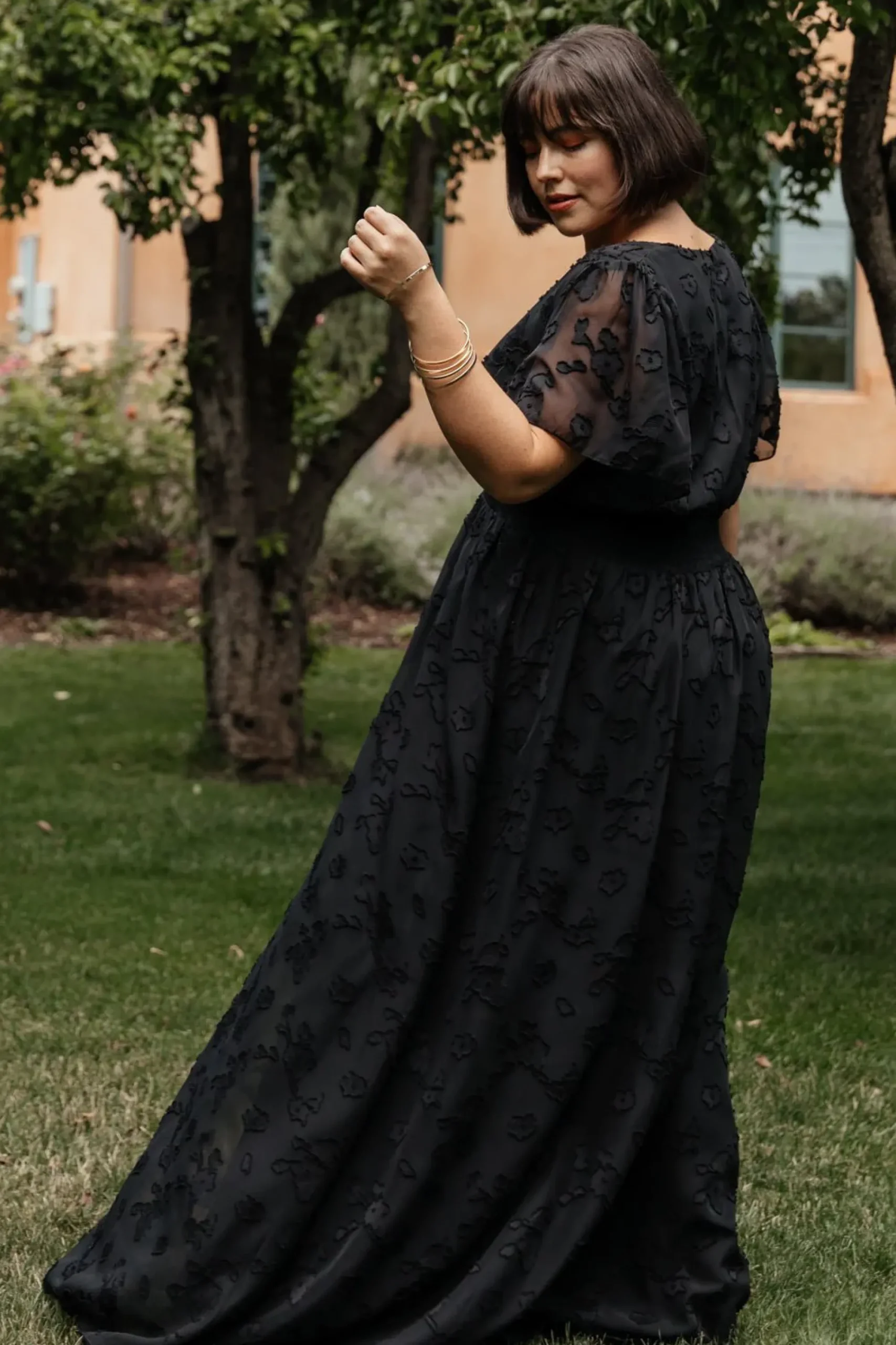 Fashion Baltic Born Evelyn Smocked Maxi Dress | Black