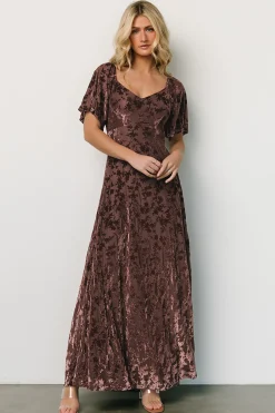Best Baltic Born Everley Velvet Maxi Dress | Espresso