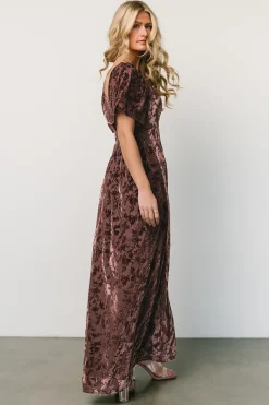 Best Baltic Born Everley Velvet Maxi Dress | Espresso