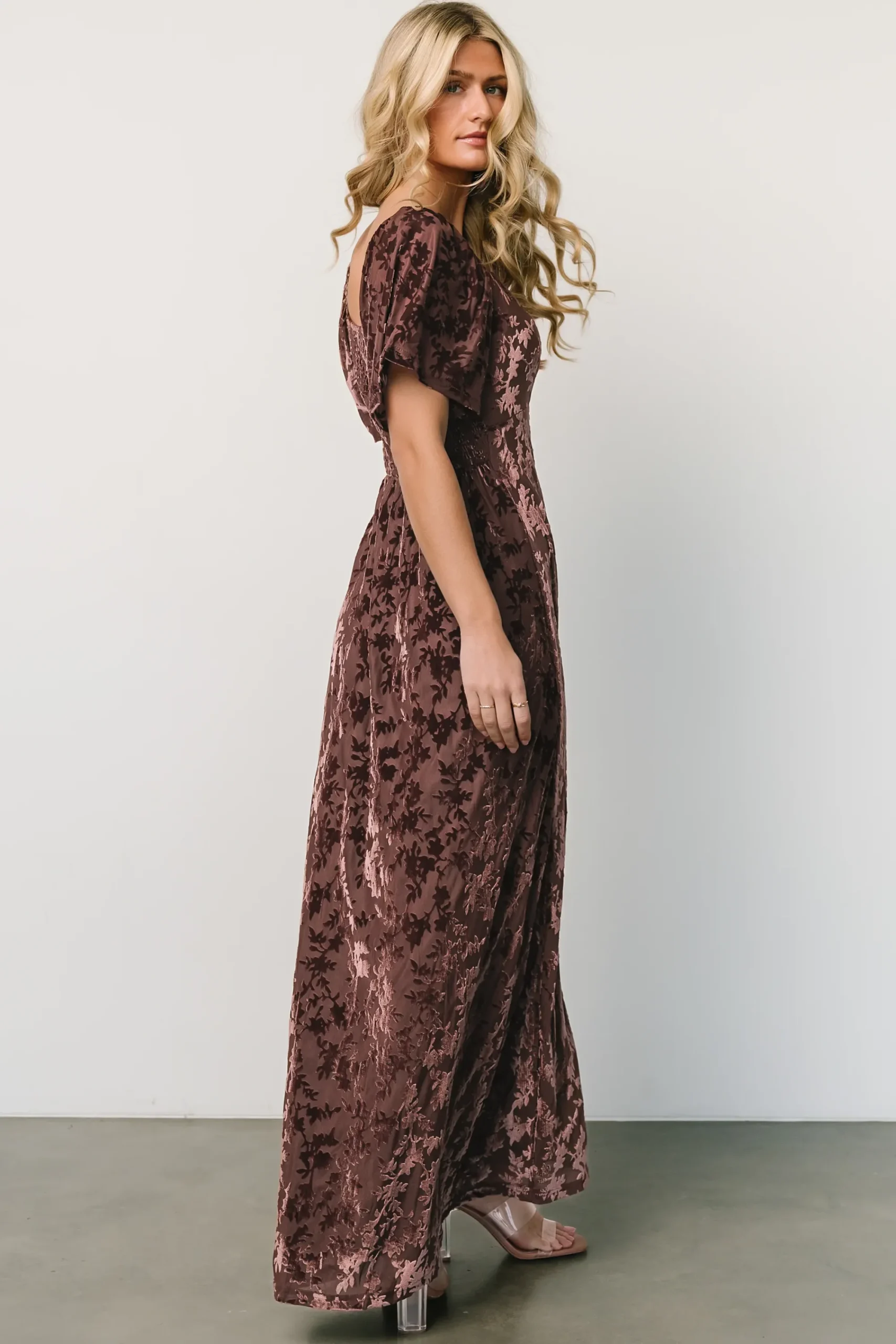 Best Baltic Born Everley Velvet Maxi Dress | Espresso