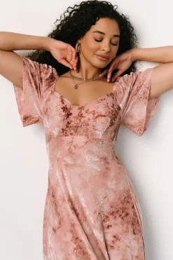 Sale Baltic Born Everley Velvet Maxi Dress | Blush