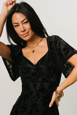 Outlet Baltic Born Everley Velvet Maxi Dress | Black