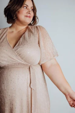 Outlet Baltic Born Fabric Swatch - Grace Sparkle | Champagne